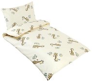 Bellatex Agáta - 90 × 135, 45 × 60 cm - Béžová žirafa - Detská posteľná bielizeň