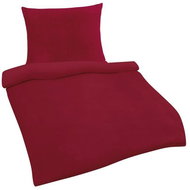 Bellatex Mikroflanel - 140 × 200, 70 × 90 cm - Uni vínová - Bed Linen