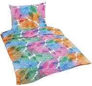 Bellatex Mikroflanel - 140 × 200, 70 × 90 cm - duhové listy - Bed Linen