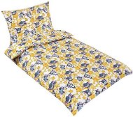 Bellatex Agata - 90 × 135, 45 × 60 cm - Mice - yellow, grey - Children's Bedding