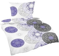 Bellatex Krepové - 140 × 200, 70 × 90 cm - mandala fialová - Bed Linen