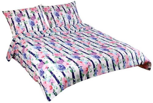 Bellatex Crepe on double blanket - 1x 200 × 200, 2pcs 70 × 90 cm - rose flowers - Bed Linen - Main image
