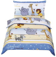 Bellatex Beata - 100 × 135, 45 × 60 cm - safari blue - Children's Bedding