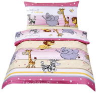 Bellatex Beata - 100 × 135, 45 × 60 cm - safari pink - Children's Bedding