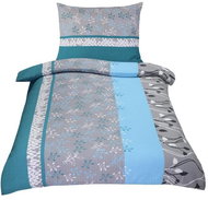 Bellatex Bavlněné - 140 × 220, 70 × 90 cm - tyrkysový kvítek - Bed Linen