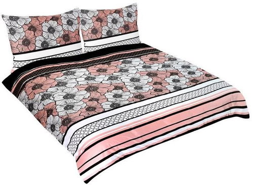 Bellatex Bavlna na dvoudeku - 1x 240 × 200, 2ks 70 × 90 cm - ibiškový květ - Bed Linen - Main image