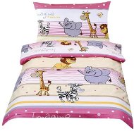 Bellatex Agata - 90 × 135, 45 × 60 cm - Safari pink - Children's Bedding