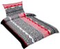 Bellatex Bavlněné - 140 × 200, 70 × 90 cm - černočervená krajka - Povlečení