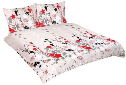 Bellatex Bavlna na dvoudeku - 1x 200 × 200, 2ks 70 × 90 cm - kopretiny - Bed Linen - Main image