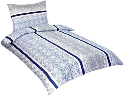 Bellatex Bavlněné - 140 × 220, 70 × 90 cm - kosočtverce v pruhu - Bed Linen - Main image