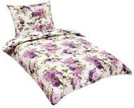 Bellatex Krepové - 140 × 220, 70 × 90 cm - lila růže - Bed Linen