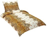 Bellatex, krepové - 140 × 200, 70 × 90 cm - leopardí vzor - Obliečky