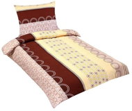 Bellatex Krepové - 140 × 200, 70 × 90 cm - béžová kola - Bed Linen