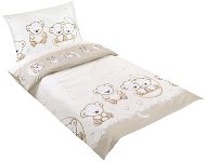 Detská posteľná bielizeň Bellatex Agáta – 90 × 135; 45 × 60 cm – Medvedík, béžová - Dětské povlečení