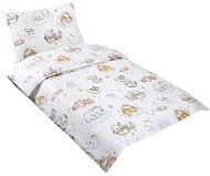 Bellatex Agáta - 90 × 135, 45 × 60 cm - zvieratká na obláčiku - Detská posteľná bielizeň