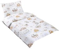 Bellatex Beáta – 100 × 135; 45 × 60 cm – zvieratká na obláčiku - Detská posteľná bielizeň
