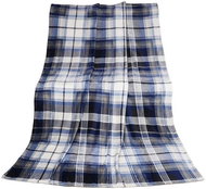 Bellatex Kemping PLUS - 150 × 200 cm - modré čtverce - Blanket