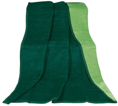 Bellatex KIRA PLUS jednolůžková - 150 × 200 cm - tmavě zelená/světle zelená - Blanket - Main image