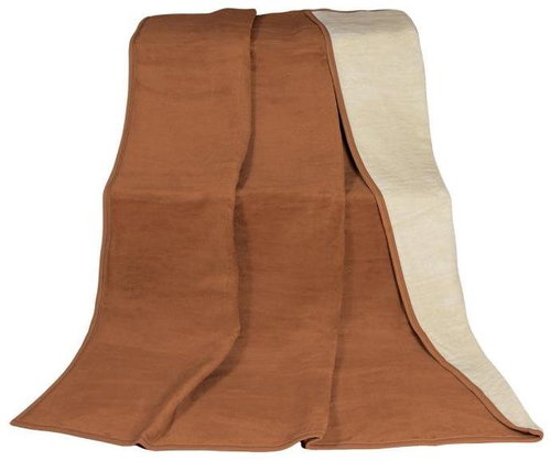 Bellatex KIRA PLUS single bed - 150 × 200 cm - brown/light beige - Blanket - Main image