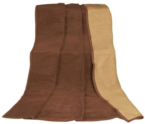 Bellatex KIRA PLUS- 150 × 200 cm - chocolate/walnut - Blanket - Main image