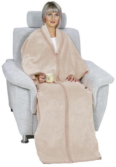 Bellatex Korall takaró tévézéshez 150 × 180 cm - bézs