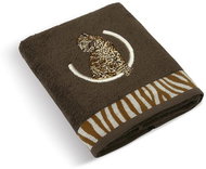 Bellatex Terry towel Leopard collection - Towel 31/18 - 70 × 140 cm - dark brown - Towel