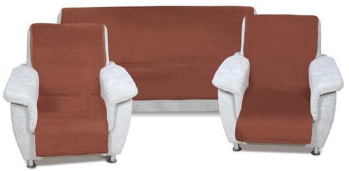 Bellatex Korall micro 2+1 - 150 × 200 cm + 2x 65 × 150 cm - brown - Blanket - Main image