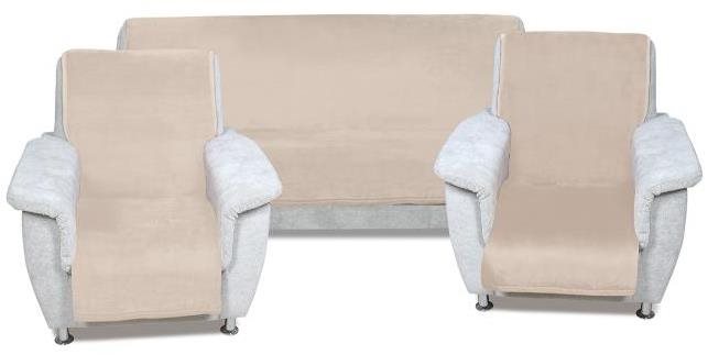 Bellatex Korall micro 2+1 - 150 × 200 cm + 2x 65 × 150 cm - bézs