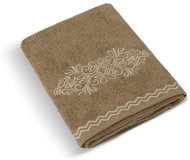 Bellatex Terry Beige Collection - Towel 170/018 - 70 × 140 cm - brown ornament - Towel