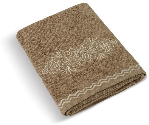 Bellatex Terry Beige Collection - Towel 170/018 - 70 × 140 cm - brown ornament - Towel - Main image