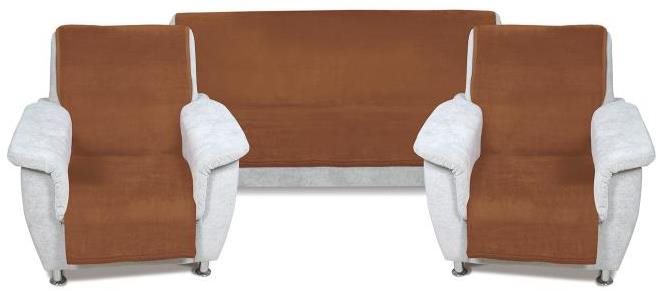 Bellatex KIRA PLUS pléd, 150×200 cm + 2× 65×150 cm, barna / világosbézs, 2+1 db