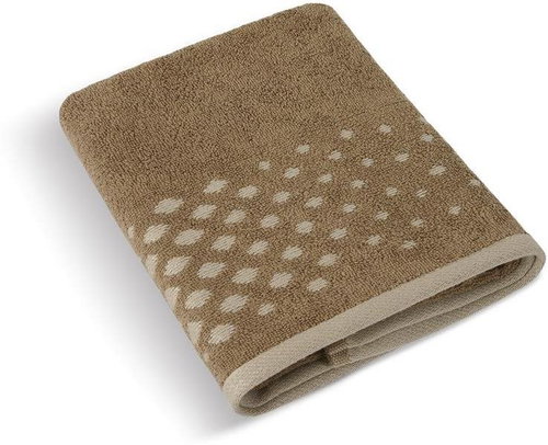 Bellatex Terry Beige Collection - Towel 180/018 - 70 × 140 cm - brown mosaic - Towel - Main image