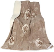 Bellatex Evropské merino DUO 450g/m2 - 155 × 200 cm - růžička - Blanket