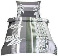 BELLATEX s.r.o. Povlečení bavlna 90/607 N šedozelený lupen 140 × 200, 70 × 90 - Bed Linen