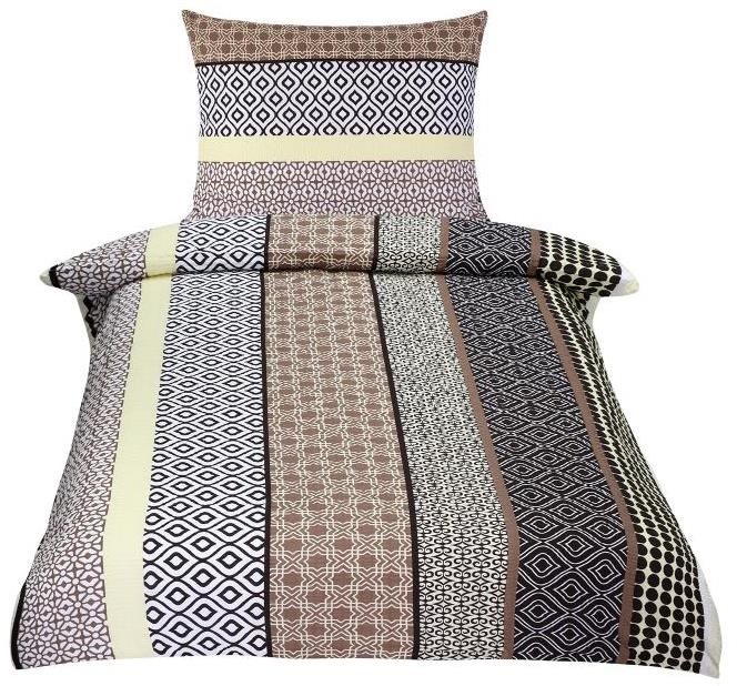 Bellatex krepp, 80/309, bézs csíkos, 140 × 200 cm, 70 × 90 cm
