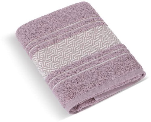 Bellatex Terry Mosaic - Towel 124/013 - 70 × 140 cm - old pink - Towel - Main image