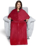 BELLATEX s.r.o. KORALL MICRO 150x200 TP 7739/120 Uni jahodová - Wearable Blanket