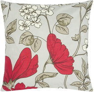 Bellatex Linen 90/252 40 × 40 cm scarlet flower - Pillowcase