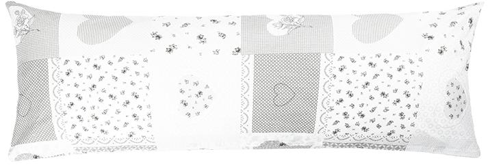 Bellatex 90/108 pótférj párnahuzat, 55×180 cm, szívecskés patchwork