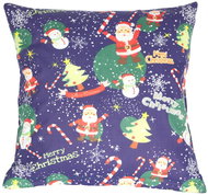 Bellatex Linen Christmas 45 × 45 cm 55/903 Christmas motif blue - Pillowcase