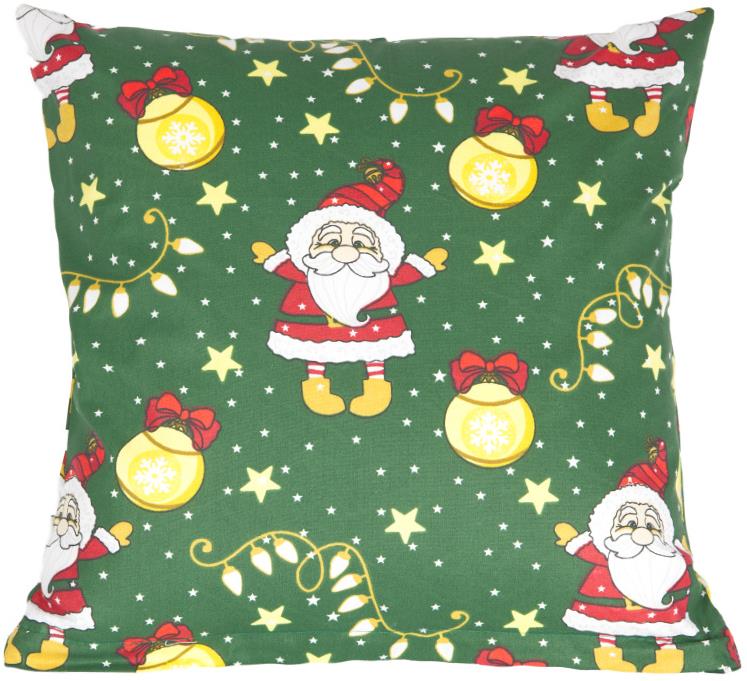 Bellatex 55/912 Karácsony párnahuzat, 45×45 cm, karácsonyi motívum, zöld