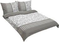 Bellatex Linen cotton F 90/821 meadow grey 1 pcs 220 × 200, 2 pcs 70 × 90 cm - Bed Linen