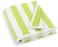 Bellatex Terry beach towels - 100 × 150 cm - white and olive - Towel