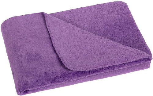 Bellatex Korall micro 1014/022 75 × 100 cm purple - Blanket - Main image