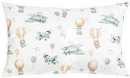Bellatex Viola 40 × 60 cm - airplane and balloon - children's motif - Pillowcase