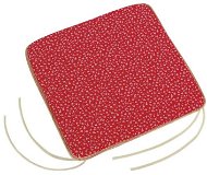 Bellatex Adele plain - 40 × 40 cm, plain - red flower - Pillow Seat