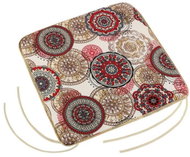 Bellatex Adele plain - 40 × 40 cm, plain - mandala red - Pillow Seat