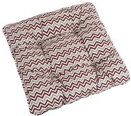 Bellatex Adéla quilted - 38 × 38 cm, quilted - chevron burgundy - Pillow Seat
