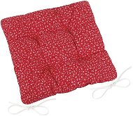 Pillow Seat Bellatex Adéla quilted - 40 × 40 cm, quilted - red flower - Sedací polštář
