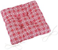 Bellatex Adéla quilted - 40 × 40 cm, quilted - kaleidoscope - red, white - Pillow Seat